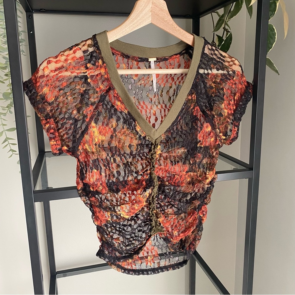 Free People Solana Cropped Lace Top